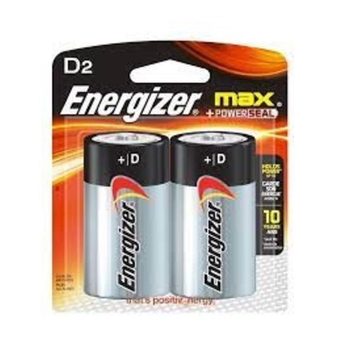 Energizer D2 Batteries 2pk (incl. $0.16 Env Fee)