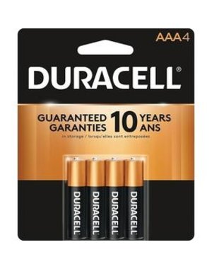 Duracell Duracell AAA4 Batteries  4PK (incl. $0.16 Env Fee)