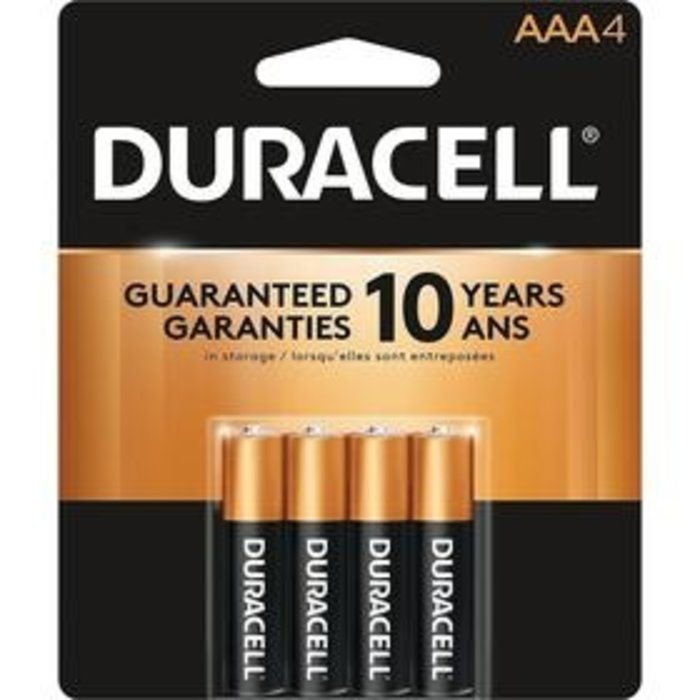 Duracell Duracell AAA4 Batteries  4PK (incl. $0.12 Env Fee)