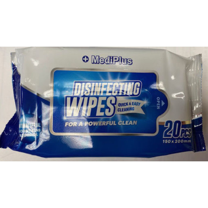 MediPlus Disinfecting Wipes - 20pk