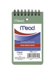 Mead Mead Memo Book 3"x5" 100pg