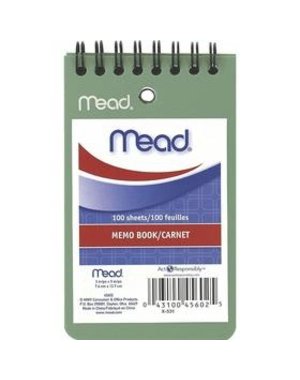 Mead Mead Memo Book 3"x5" 100pg