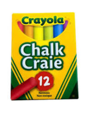 SP Richards Crayola Coloured Chalk  12pk