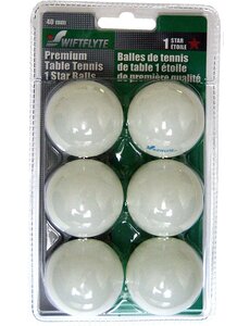 Swiftflyte Premium Table Tennis 1 Star Balls   6pk