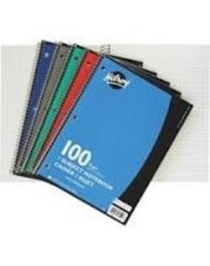 Hilroy Coil Notebook   20.3cm/8"x26.6cm/10.5"   100pg