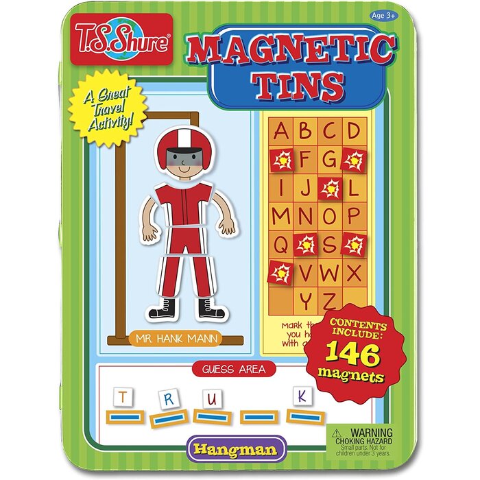 Take 'N' Play Magnetic Hangman Game Tin