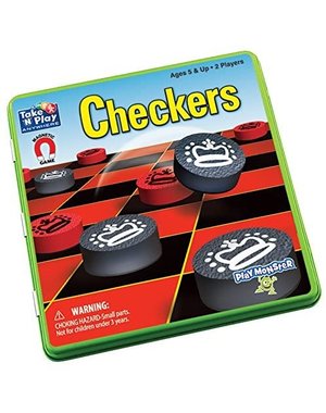 Take 'N' Play Magnetic Checkers Game Tin