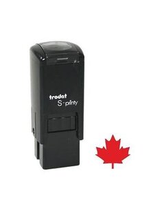 S-Printy Rubber Stamp  -  Red Maple Leaf