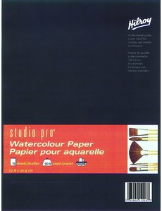 Hilroy Studio Pro Watercolour Paper   22.8cm/9"x30.4cm/12"   15pg