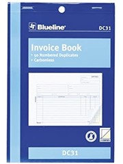 Blueline Invoice Book - 50 Numbered Duplicates