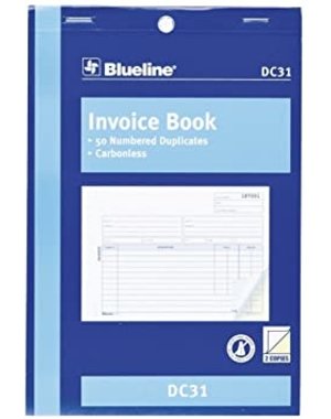 Blueline Invoice Book - 50 Numbered Duplicates