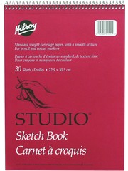 Hilroy Coil Sketch Book  9"x 12" - 30 Sheets