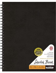 Bienfang Wirebound Sketch Book  152mm/6"x229mm/9"  75pg