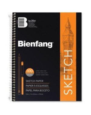 Bienfang Bienfang Sketch Book  21.6cm/8.5"x27.9cm/11"  100pg