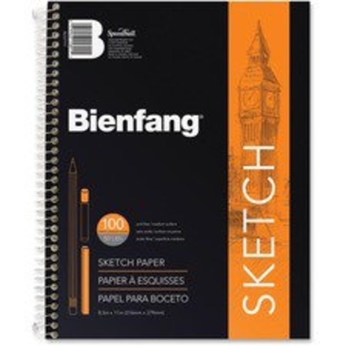 Bienfang Bienfang Sketch Book  21.6cm/8.5"x27.9cm/11"  100pg