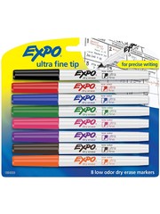 Expo EXPO Dry Erase Markers  -  Ultra Fine Tip - Asst'd 4pk