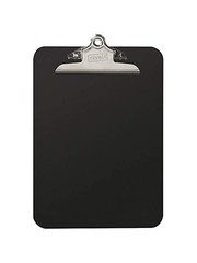 Business Source Plastic Clipboard Smoke - 9''x12.5''