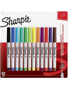Sharpie Sharpie - Fine Point Assorted Colours  12pk