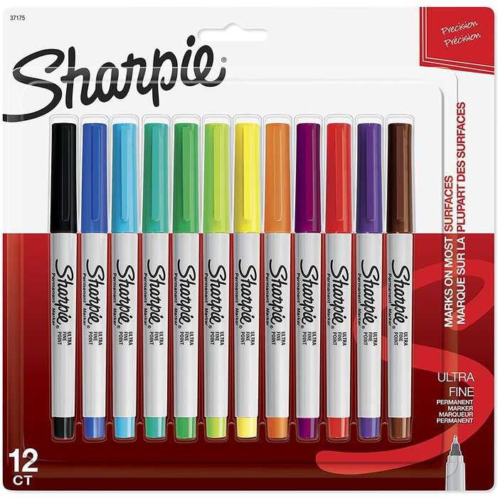 Sharpie Sharpie - Fine Point Assorted Colours  12pk