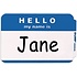 C-Line Hello My Name Is Badges  -   Blue  100pk