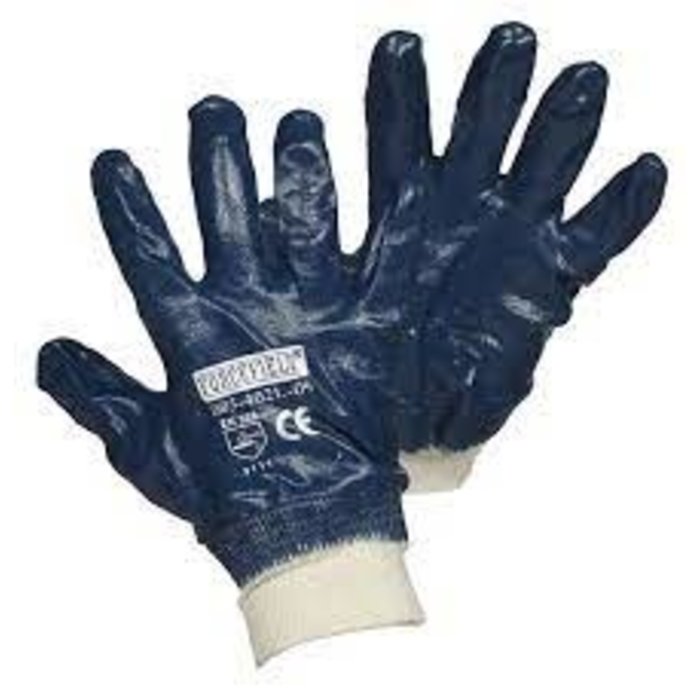 TerraTuff Nitrile Work Gloves Blue Large