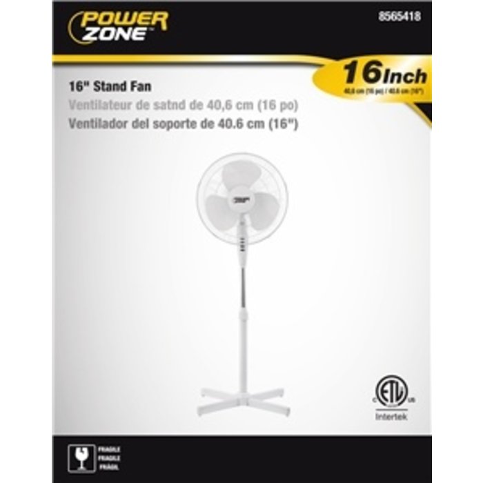 16'' 3-Speed Oscillating Pedestal Floor Fan (incl. $0.95 Env Fee)
