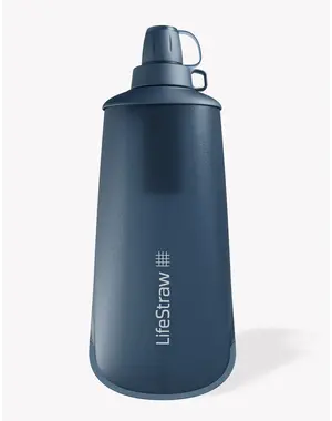  LifeStraw Collapsible Bottle Water Filter System  Blue  - 1L
