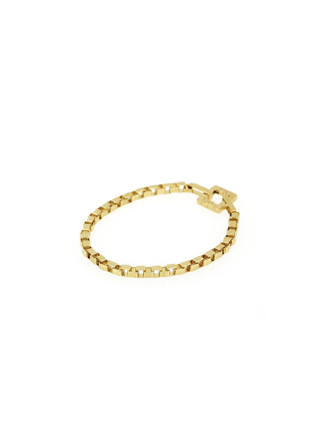 Signore 3X3 Chain Bracelet in Gold