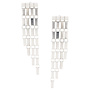 Signore 5 Chain Fringe Earrings in Silver