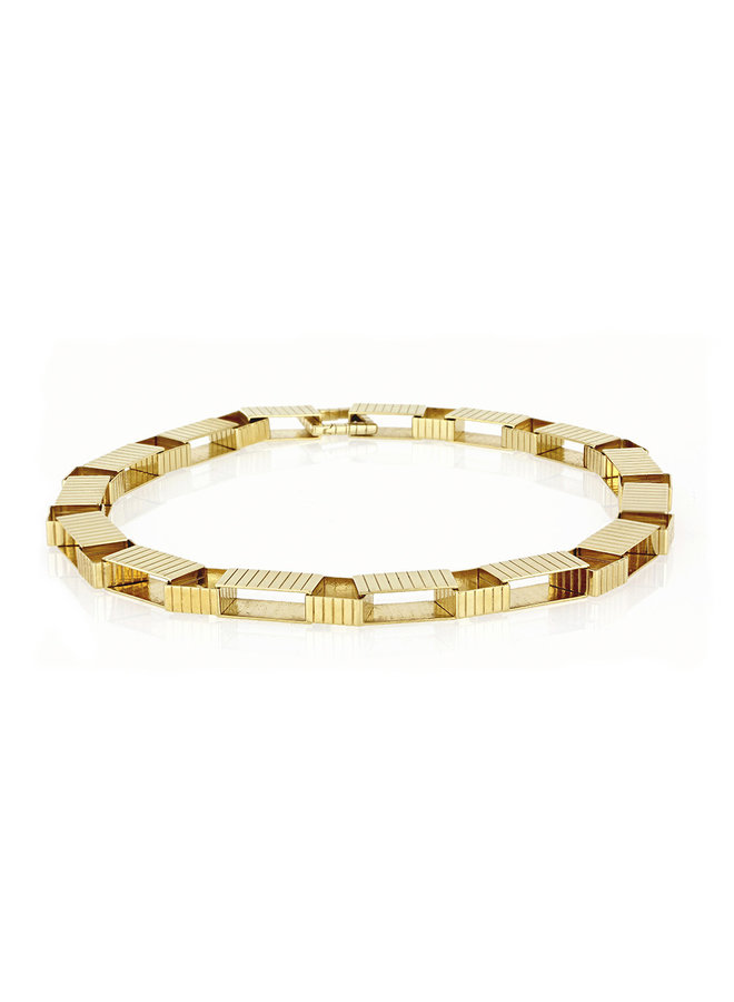 Signora Chain Collar Necklace in Gold