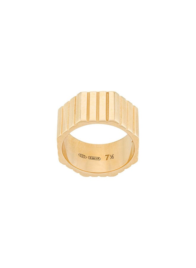 Slot Octagon Ring in Gold