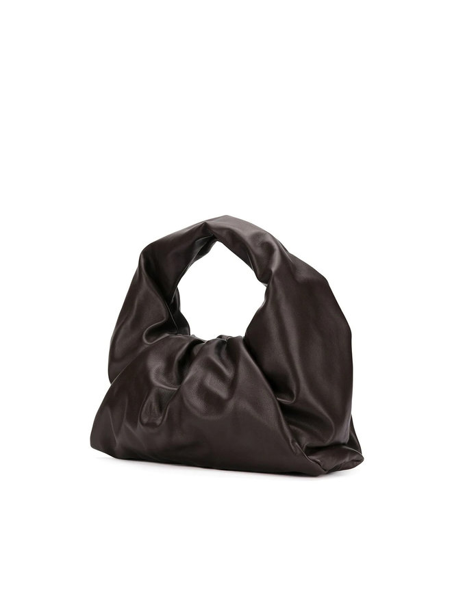 The Shoulder Pouch in Leather in Brown
