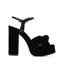 Bianca High Heel Platform Sandals in Velvet