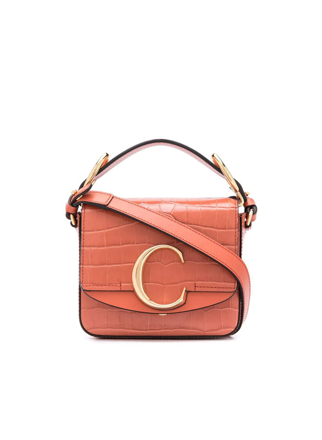 Mini C Bag in Leather