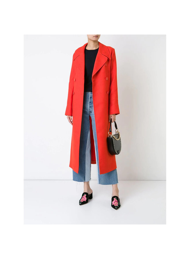 Crew Neck Knitwear Sweater in Wool in Ink