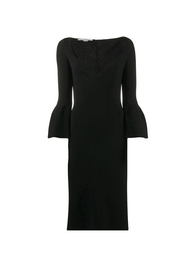 Sweetheart Neckline Midi Dress