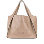 Perforated Logo Shopper Bag in Faux Leather
