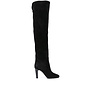 Jane High Heel Boots in Suede in Black