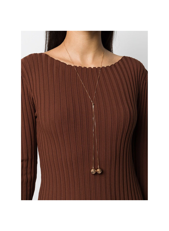 Spherical Pendant Necklace in Gold