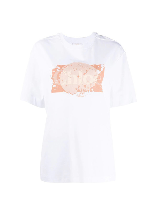 Oversized Logo T-shirt in Cotton