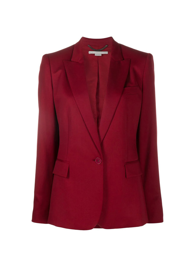 Single Breasted Blazer Jacket in Wool