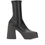 Platform Ankle Boots in Faux Leather