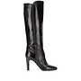 Knee-Length Boots in Leather in Black