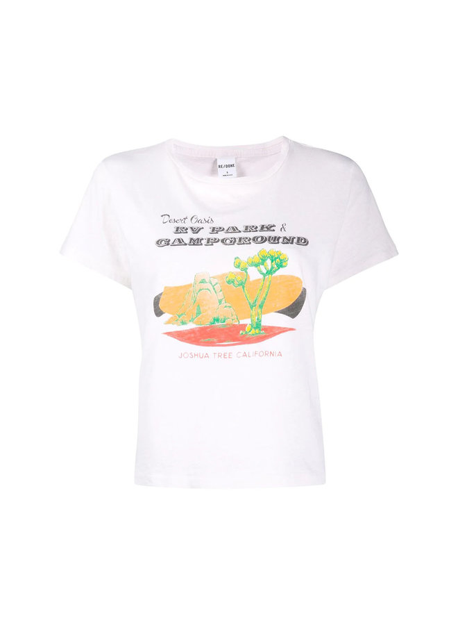 Desert Oasis Graphic Print T-shirt in Cotton