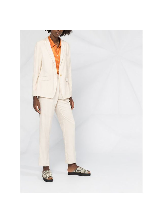 Fitted Blazer Jacket in Corduroy in Butter