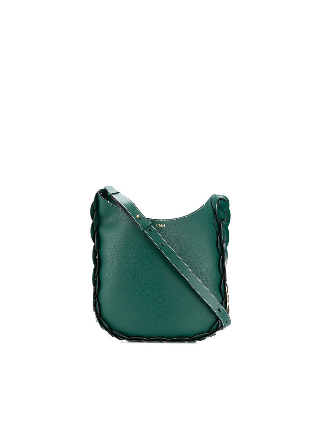Darryl Shoulder Bag in Leather in Green