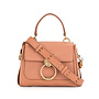 Small Tess Day Crossbody Bag in Leather in Pink Nude