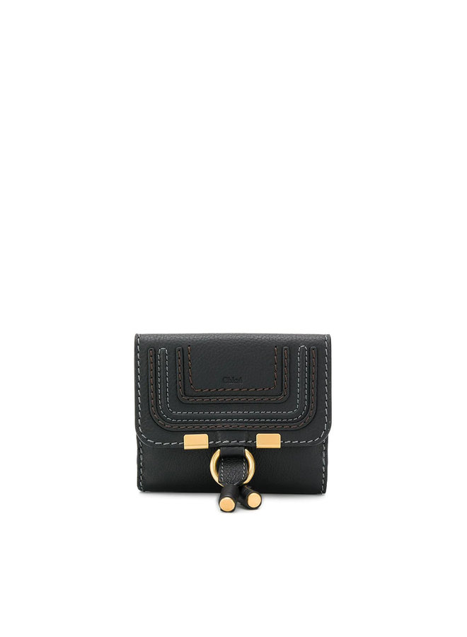 Small Marcie Flap Wallet in Leather