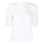 Short Sleeve T-shirt Embroidered in Cotton