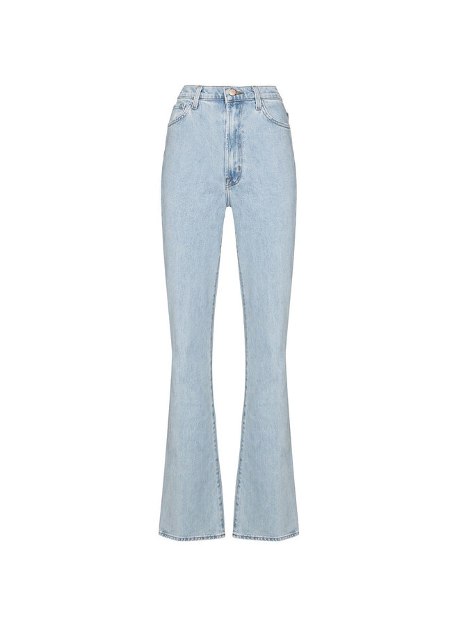 Runway High Rise Flared Jeans in Light Blue
